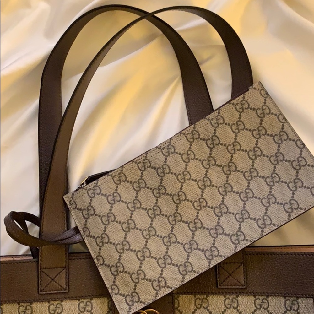 Ophidia GG Supreme Jacquard Striped Tote Bag - Picture 2 of 4